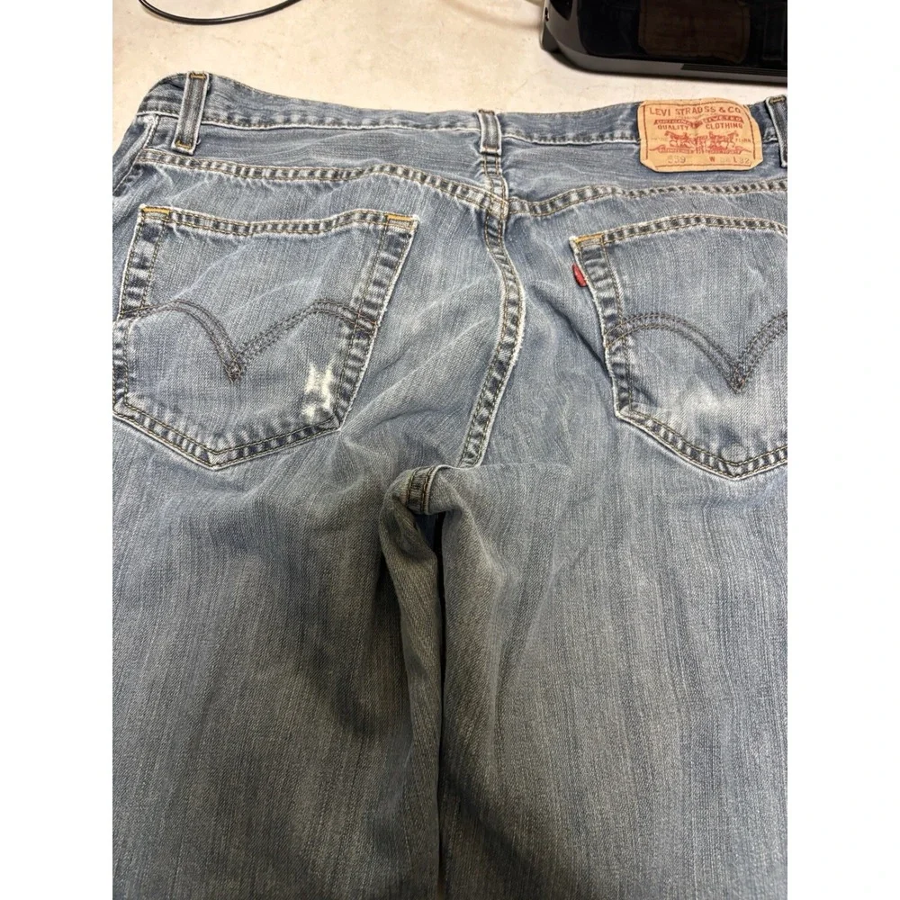 Levi's 559 Mens 34X32 Relaxed Straight Medium Wash‎ Denim Blue Jean Pants